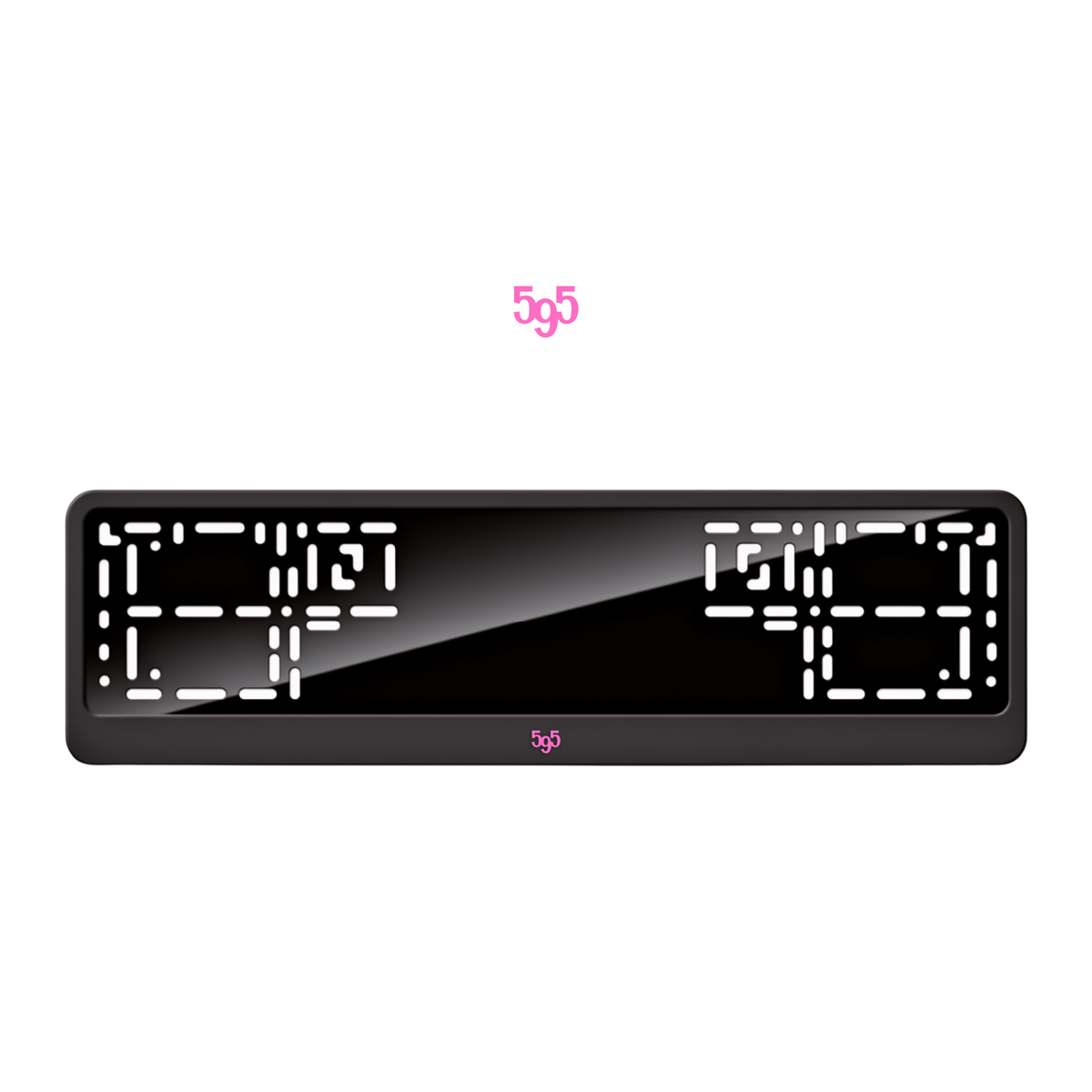 Cadres de plaque d'immatriculation 595 - Rose - CLASSIC