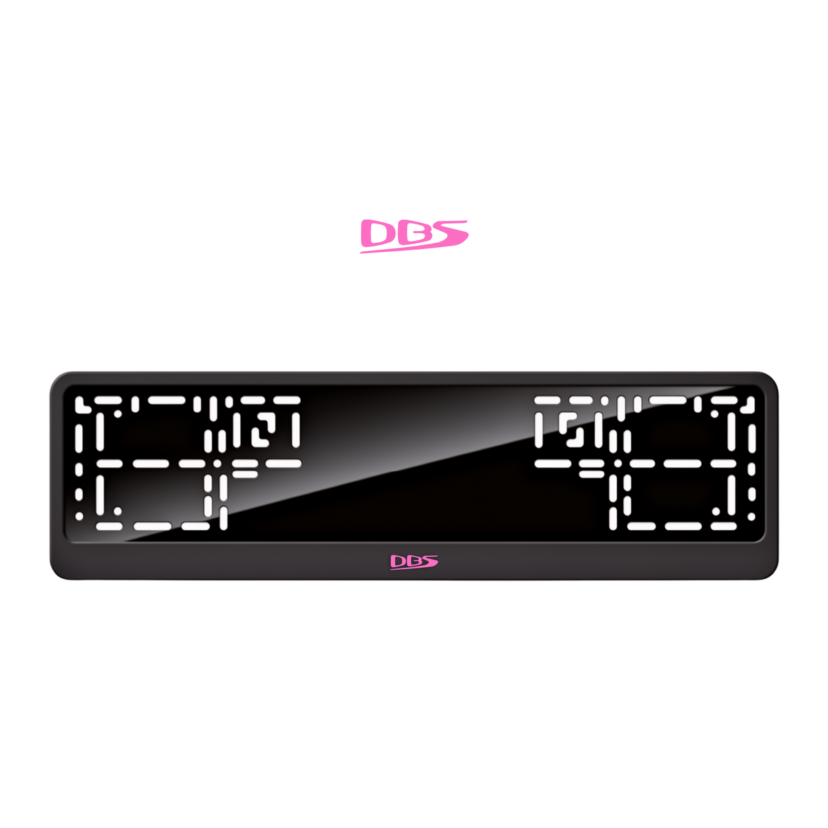 Cadres de plaque d'immatriculation DBS - Rose - CLASSIC