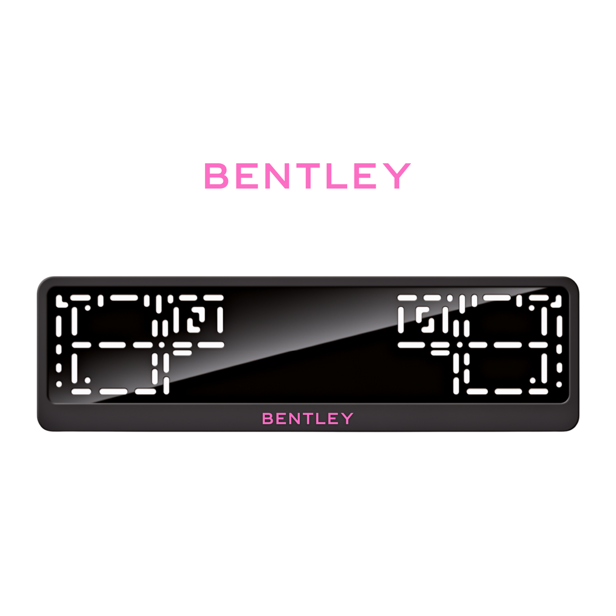 Cadres de plaque d'immatriculation Bentley - Rose - CLASSIC