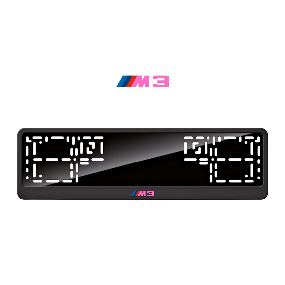 Cadres de plaque d'immatriculation M3 - Rose - CLASSIC