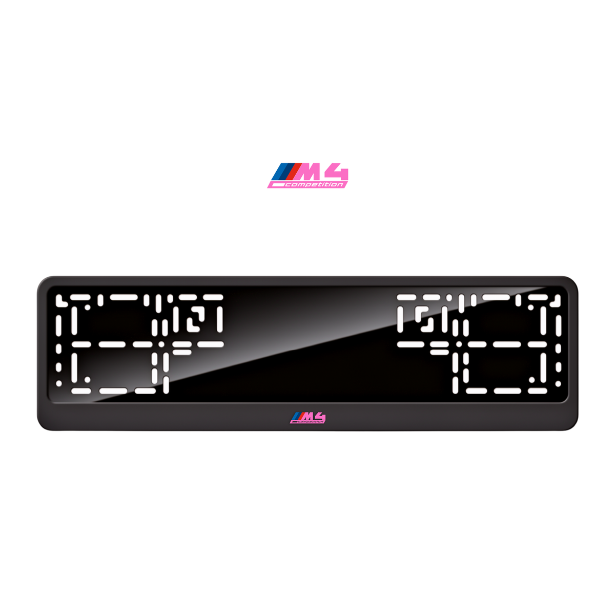Cadres de plaque d'immatriculation M4 Competition - Rose - CLASSIC