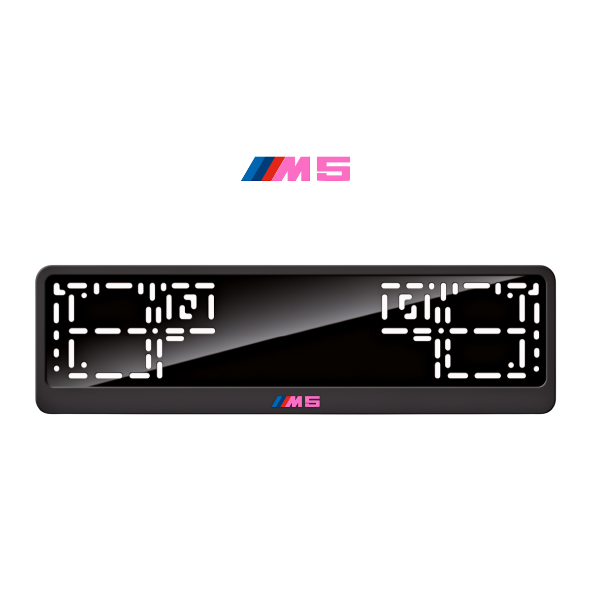 Cadres de plaque d'immatriculation M5 - Rose - CLASSIC