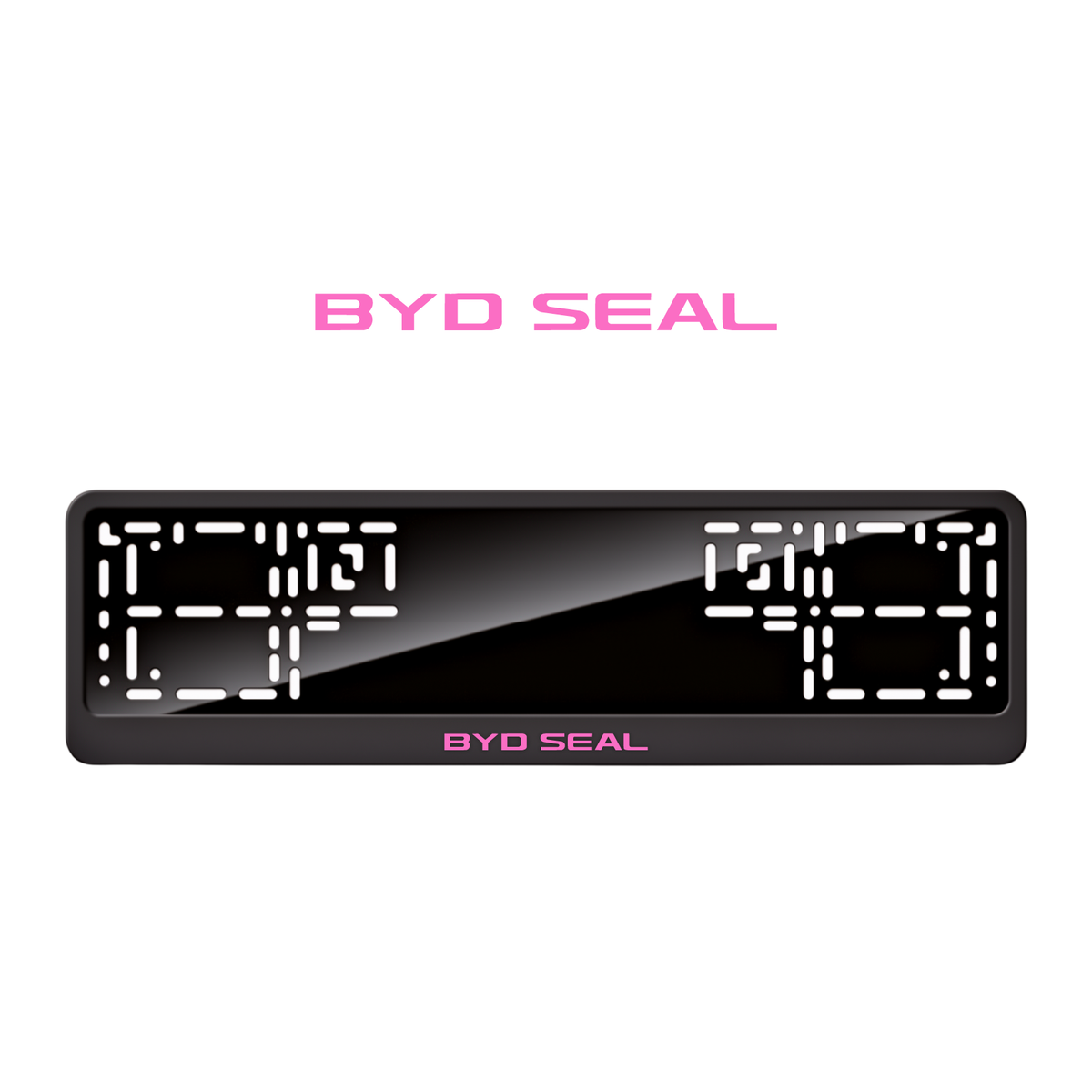 Cadres de plaque d'immatriculation BYD Seal - Rose - CLASSIC