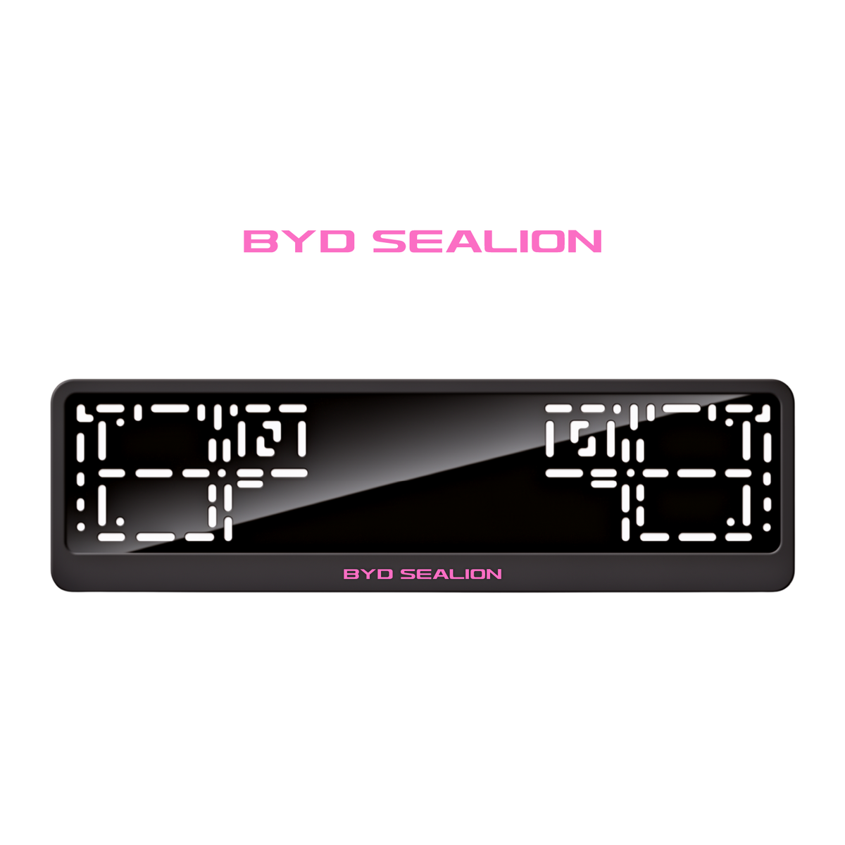 Cadres de plaque d'immatriculation BYD Sealion - Rose - CLASSIC