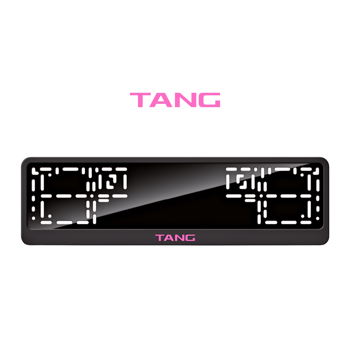 Cadres de plaque d'immatriculation Tang - Rose - CLASSIC