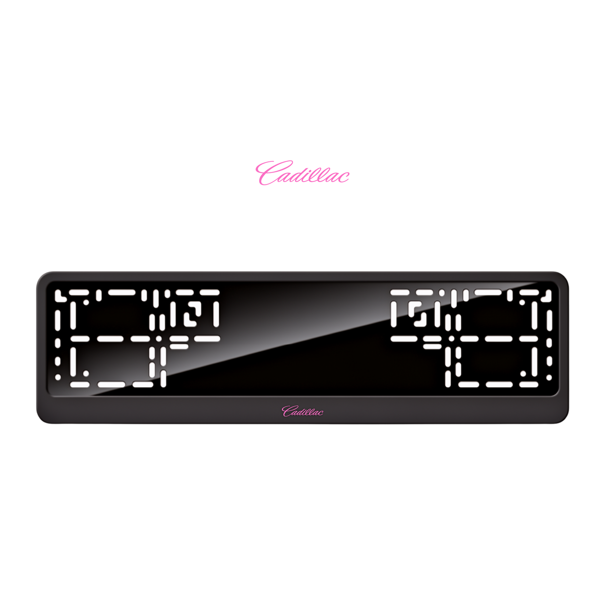 Cadres de plaque d'immatriculation Cadillac - Rose - CLASSIC