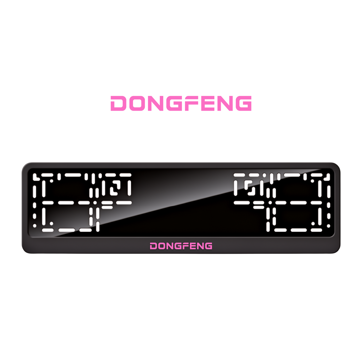 Cadres de plaque d'immatriculation Dongfeng - Rose - CLASSIC