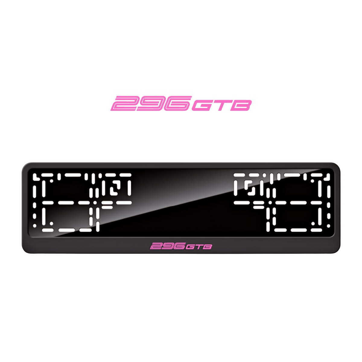 Cadres de plaque d'immatriculation 296 GTB - Rose - CLASSIC