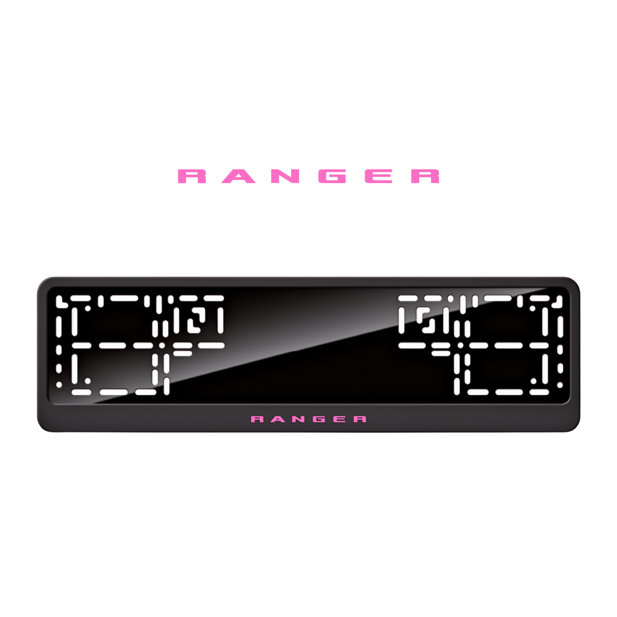 Cadres de plaque d'immatriculation Ranger - Rose - CLASSIC