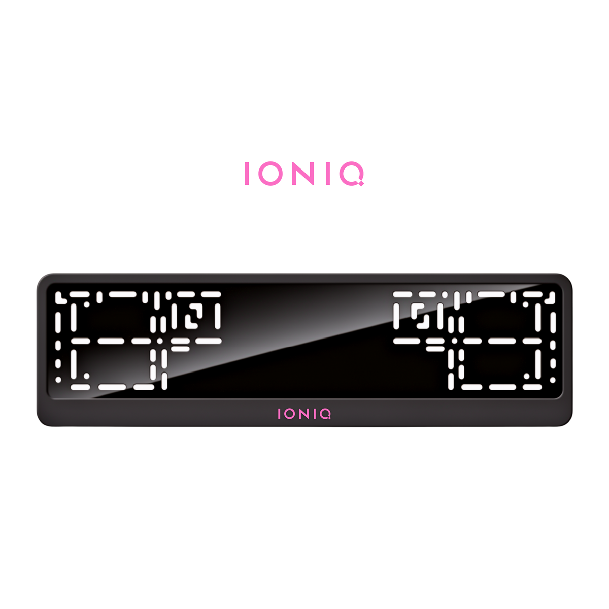 Cadres de plaque d'immatriculation Ioniq - Rose - CLASSIC