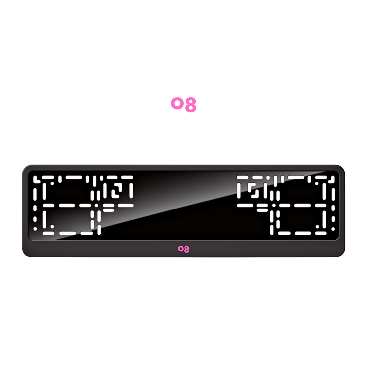 Cadres de plaque d'immatriculation Lynk & Co 08 - Rose - CLASSIC