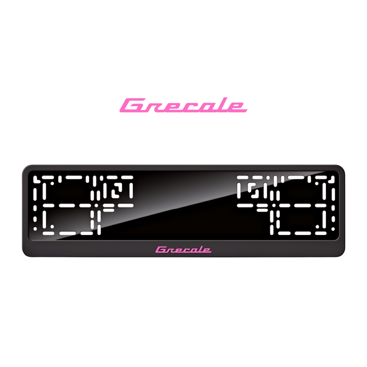 Cadres de plaque d'immatriculation Grecale - Rose - CLASSIC