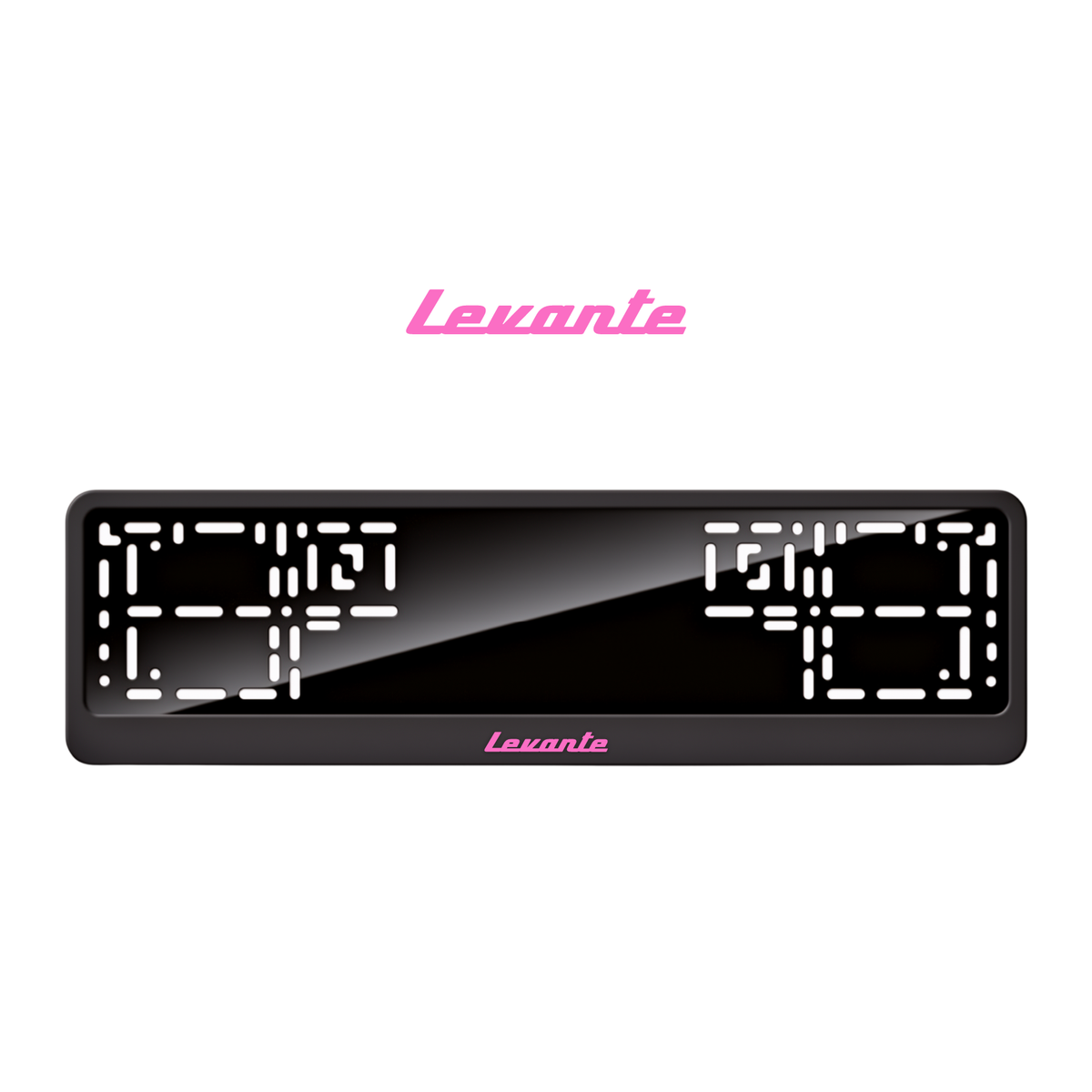 Cadres de plaque d'immatriculation Levante - Rose - CLASSIC