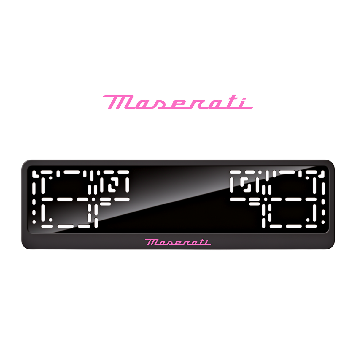 Cadres de plaque d'immatriculation Maserati - Rose - CLASSIC