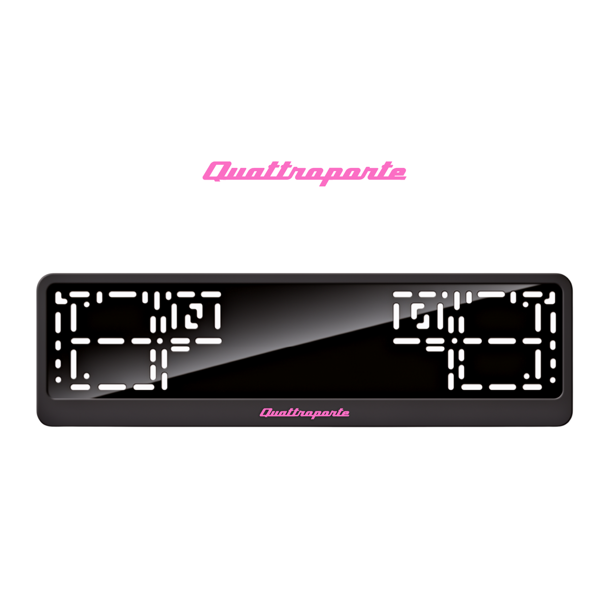 Cadres de plaque d'immatriculation Quattroporte - Rose - CLASSIC