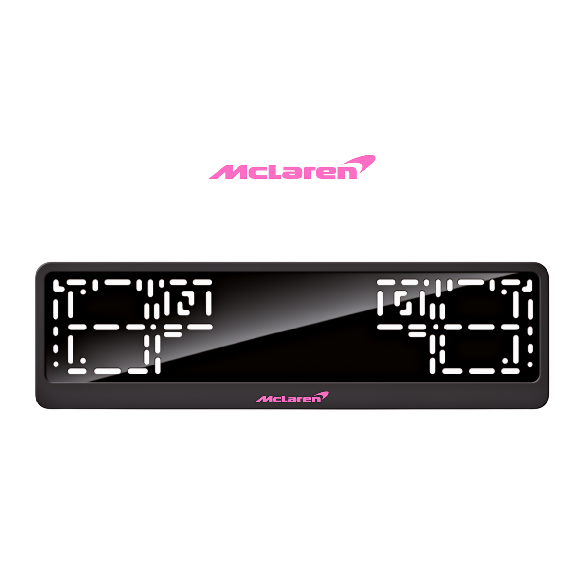 Cadres de plaque d'immatriculation McLaren - Rose - CLASSIC