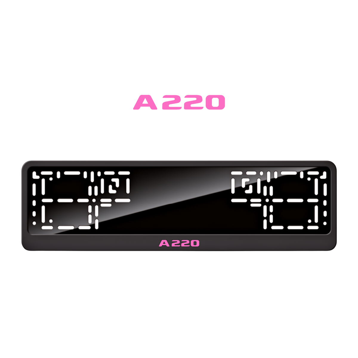 Cadres de plaque d'immatriculation A220 - Rose - CLASSIC