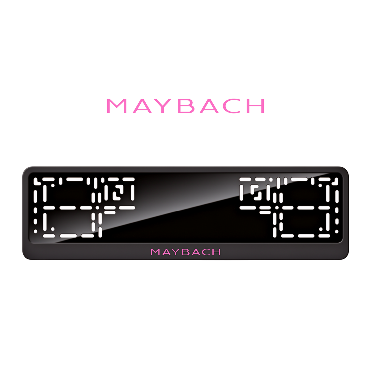 Cadres de plaque d'immatriculation Maybach - Rose - CLASSIC