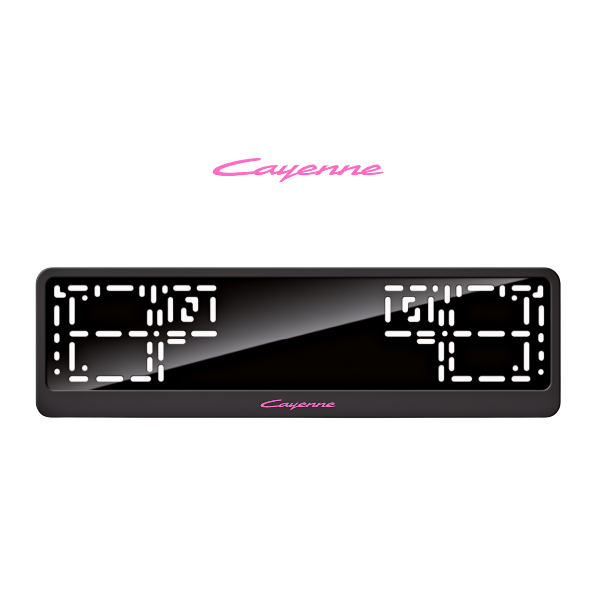 Cadres de plaque d'immatriculation Cayenne - Rose - CLASSIC