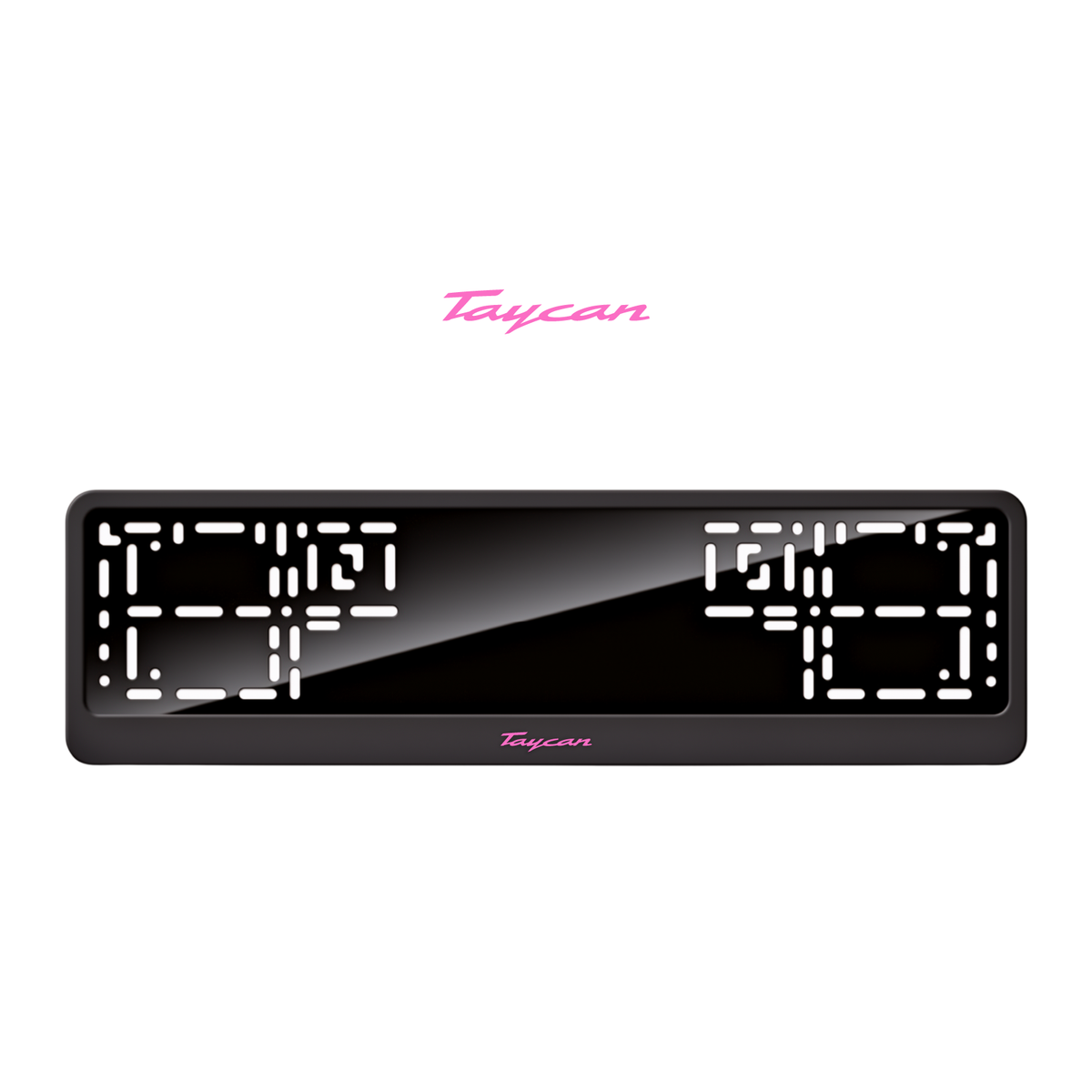 Cadres de plaque d'immatriculation Taycan - Rose - CLASSIC