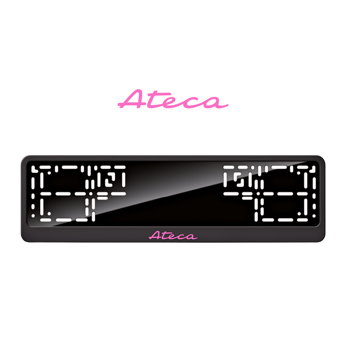 Cadres de plaque d'immatriculation Ateca - Rose - CLASSIC