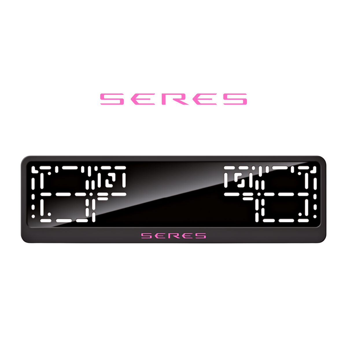 Cadres de plaque d'immatriculation Seres - Rose - CLASSIC