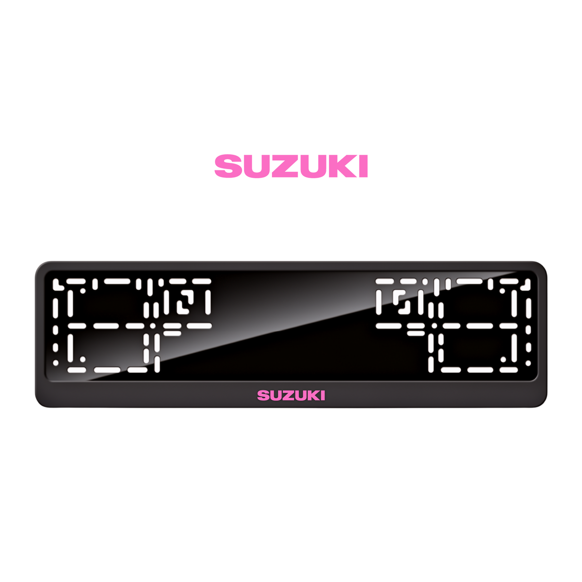 Cadres de plaque d'immatriculation Suzuki - Rose - CLASSIC