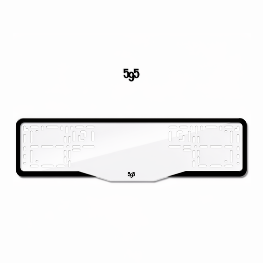 Cadres de plaque d'immatriculation 595 - Noir - GLASS