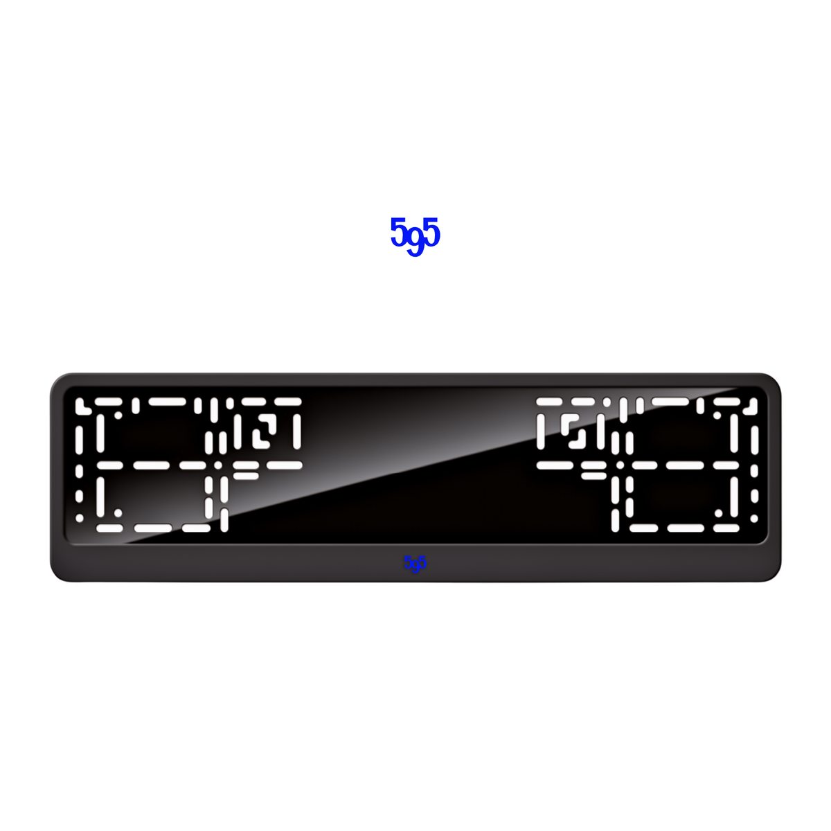Cadres de plaque d'immatriculation 595 - Bleu - CLASSIC