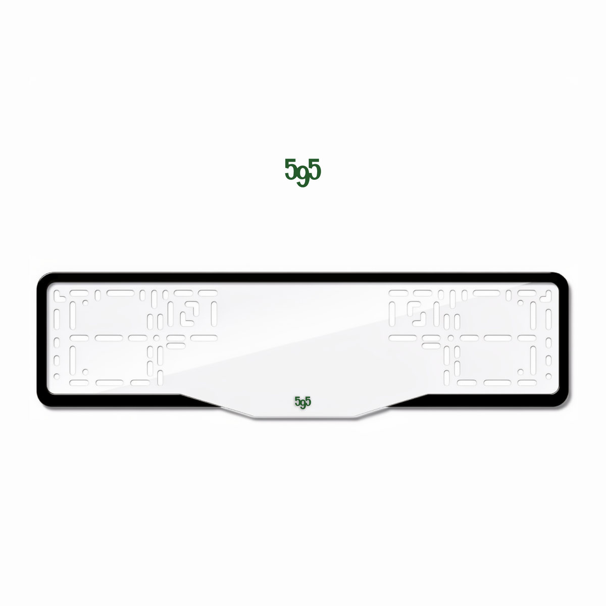 Cadres de plaque d'immatriculation 595 - Vert - GLASS