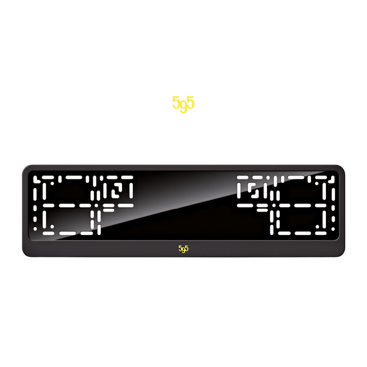 Cadres de plaque d'immatriculation 595 - Jaune - CLASSIC