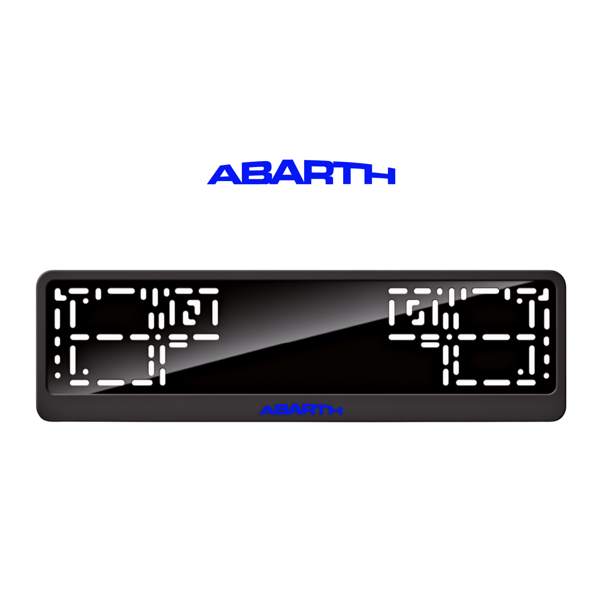 Cadres de plaque d'immatriculation Abarth - Bleu - CLASSIC