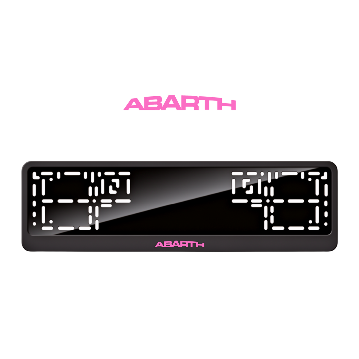 Cadres de plaque d'immatriculation Abarth - Rose - CLASSIC
