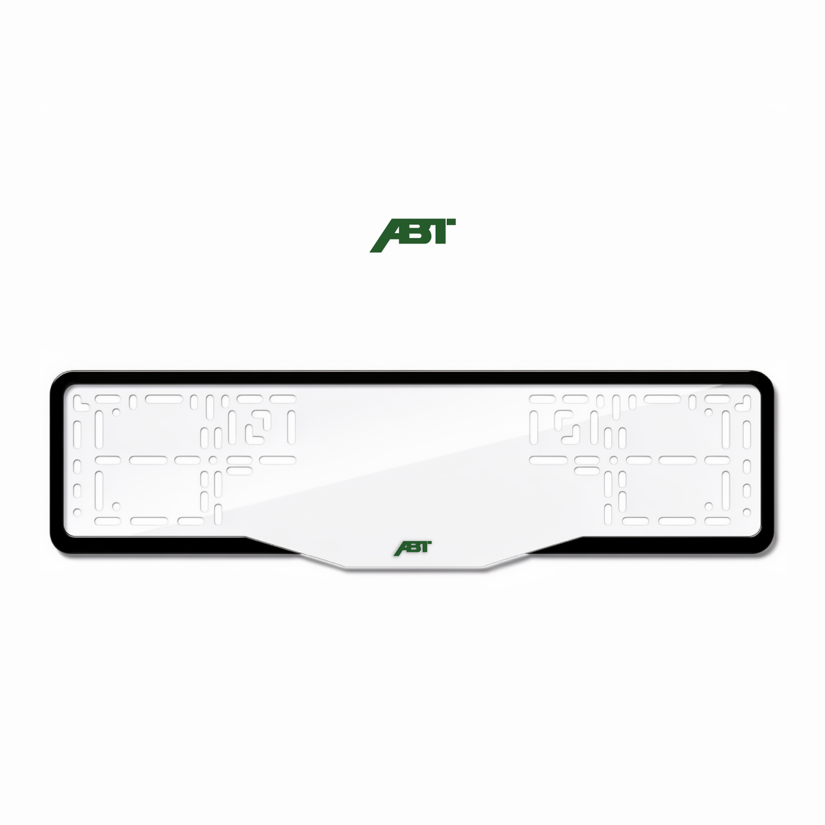 Cadres de plaque d'immatriculation ABT - Vert - GLASS
