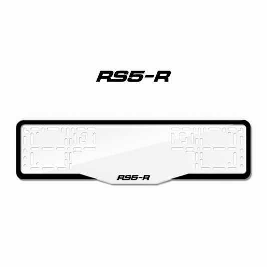 Cadres de plaque d'immatriculation RS5-R - Noir - GLASS