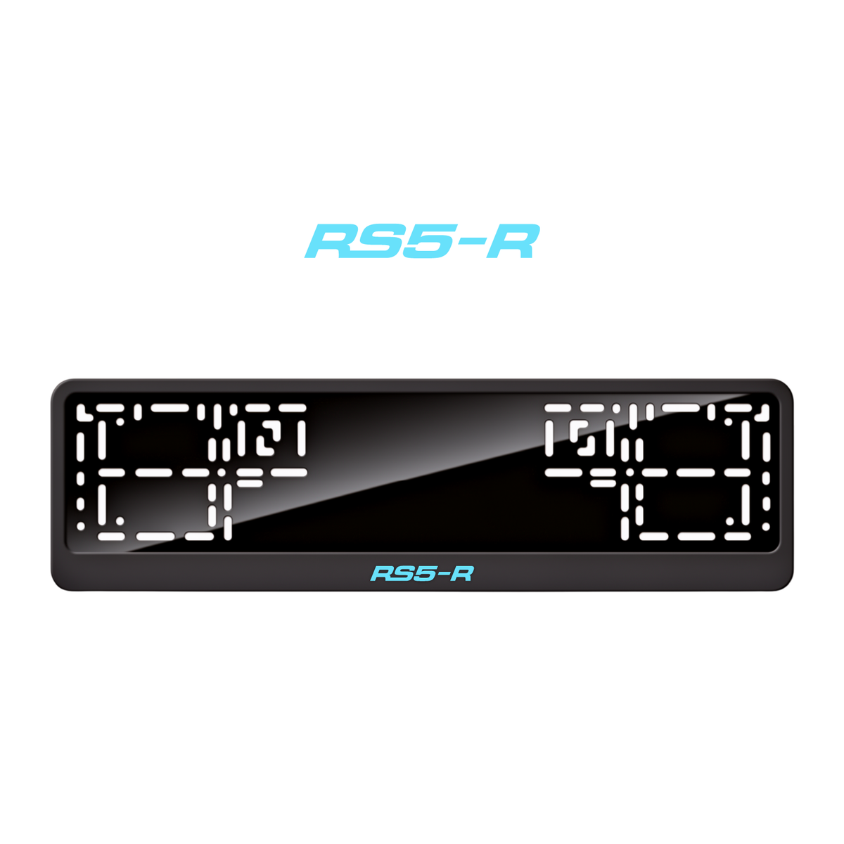 Cadres de plaque d'immatriculation RS5-R - Bleu Tiffany - CLASSIC