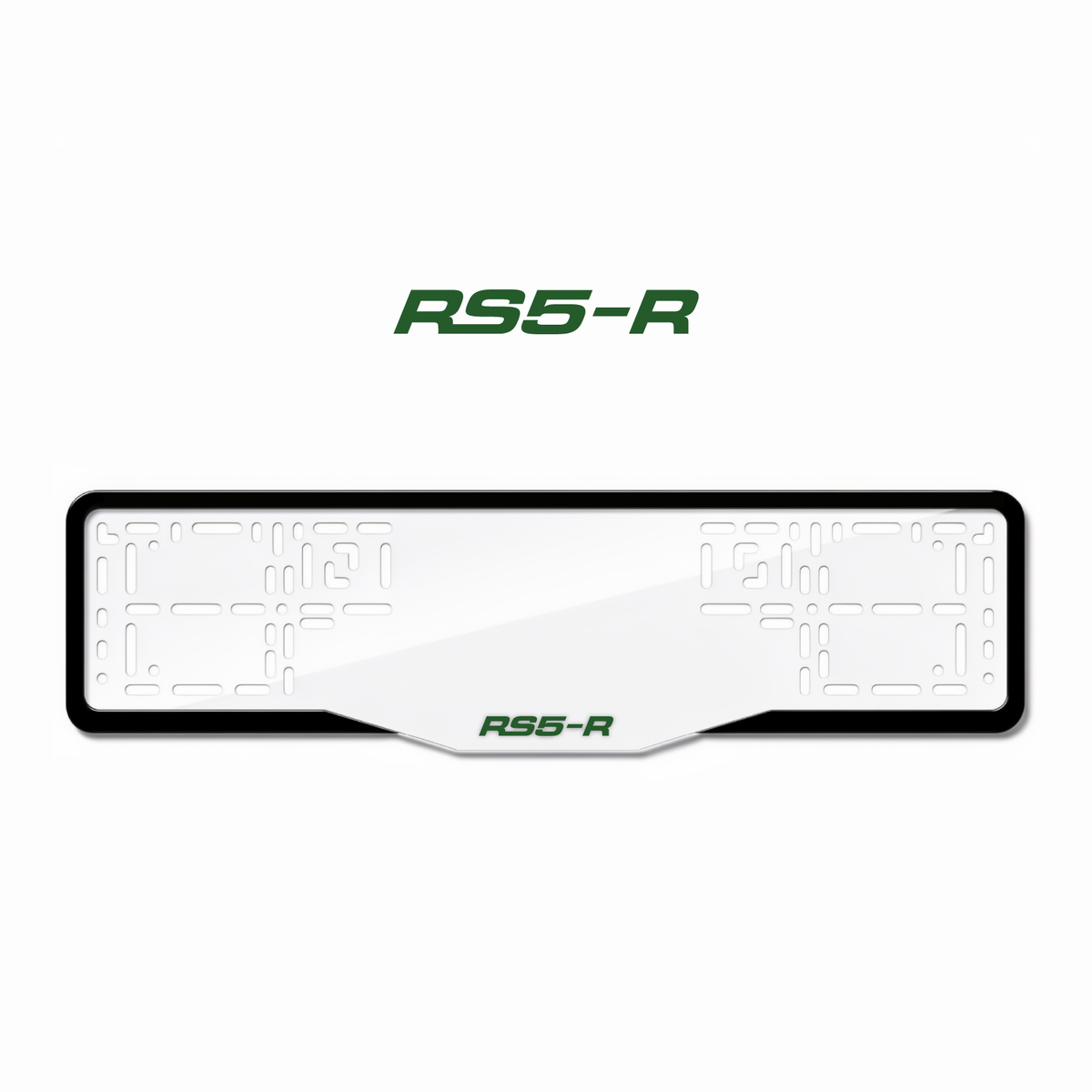 Cadres de plaque d'immatriculation RS5-R - Vert - GLASS