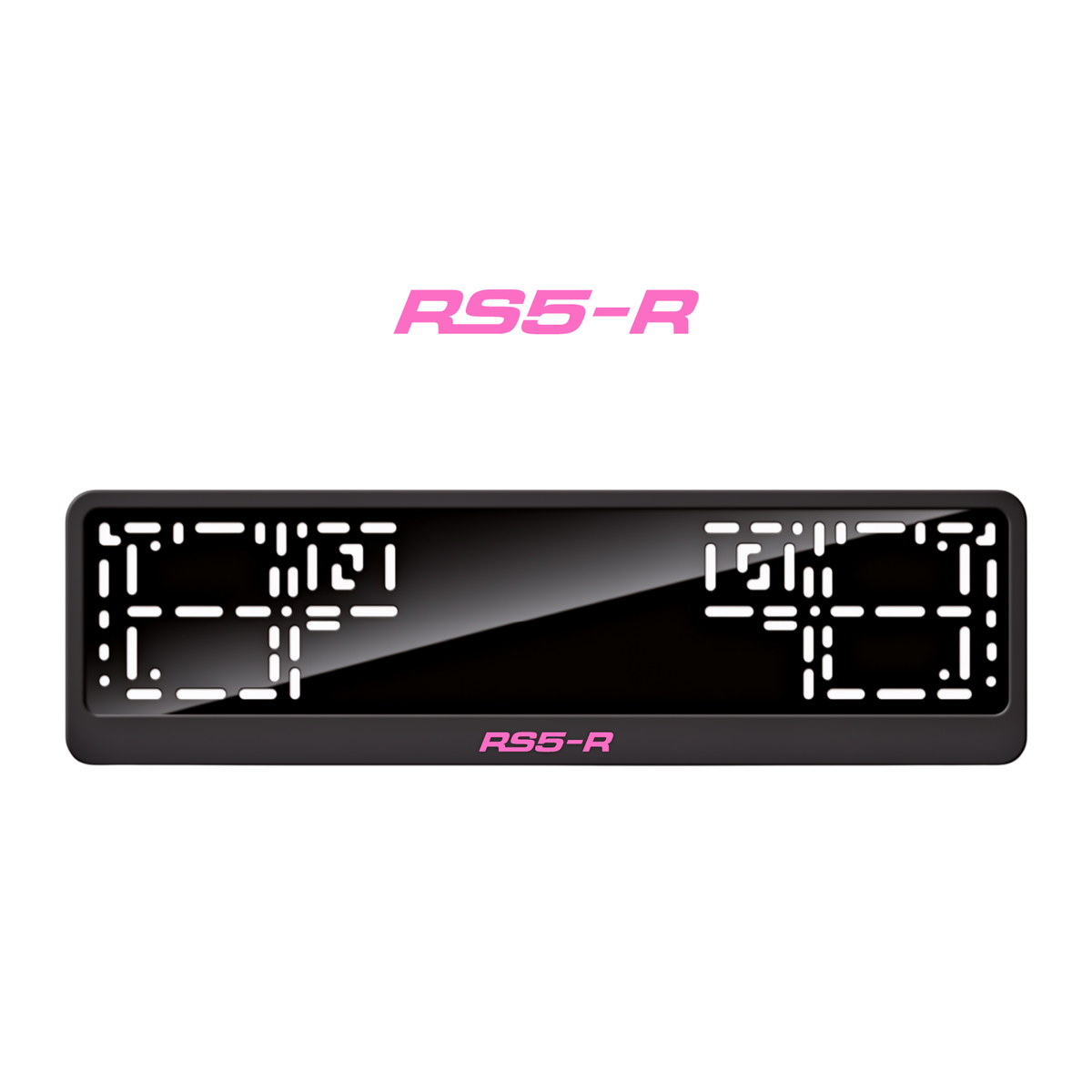 Cadres de plaque d'immatriculation RS5-R - Rose - CLASSIC