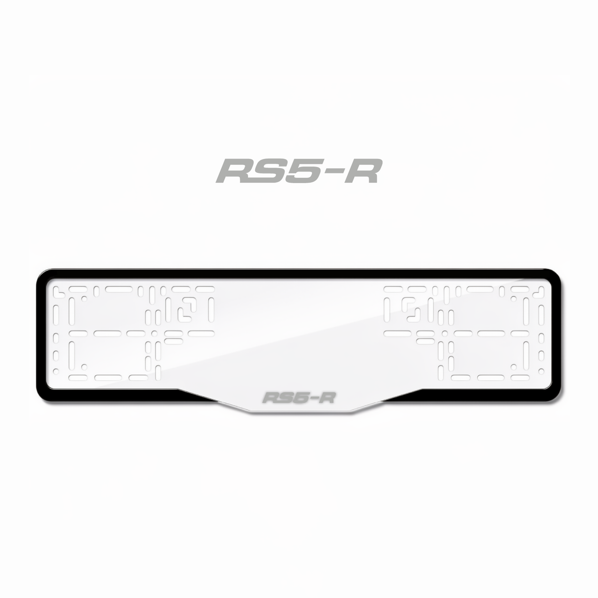Cadres de plaque d'immatriculation RS5-R - Gris - GLASS
