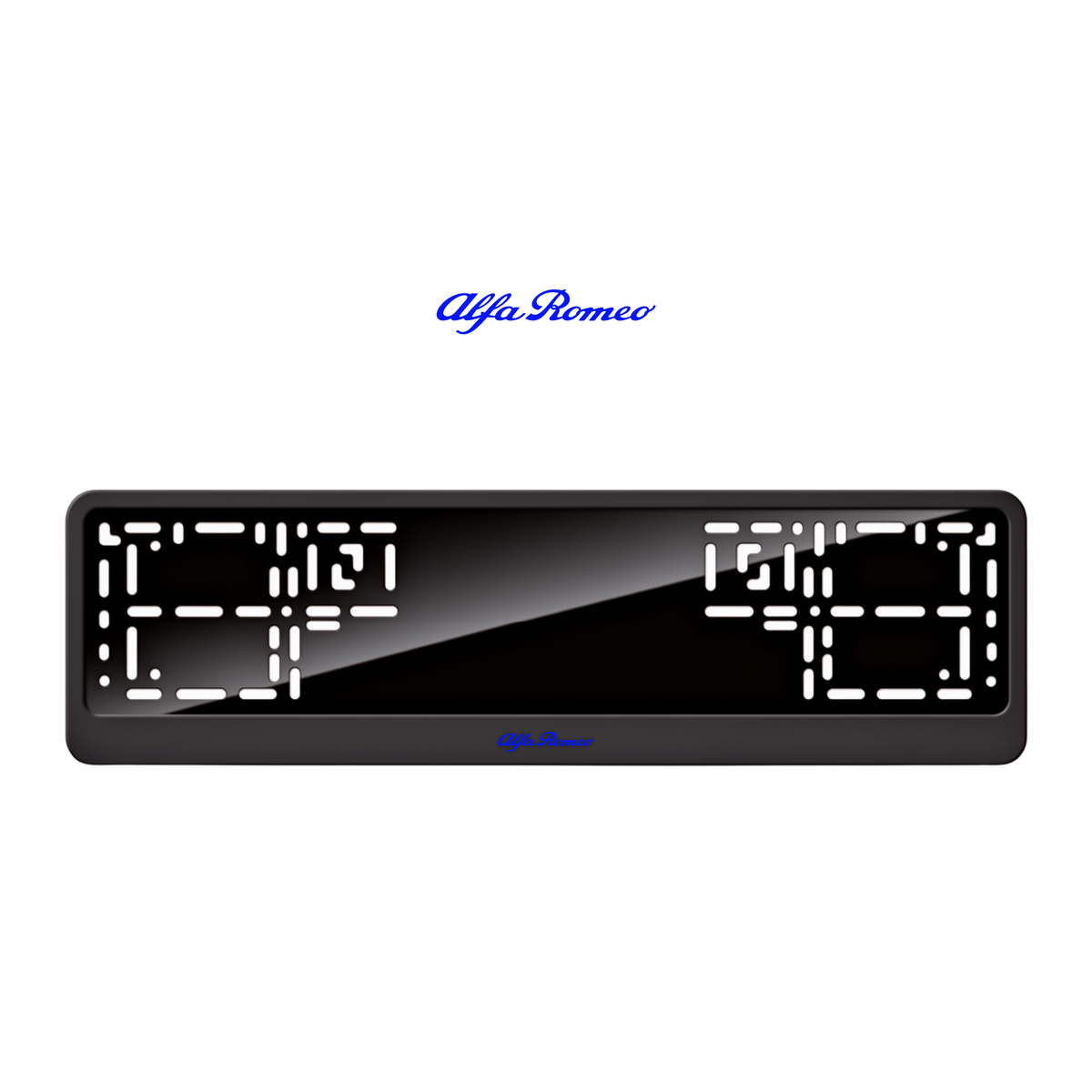 Cadres de plaque d'immatriculation Alfa Romeo - Bleu - CLASSIC