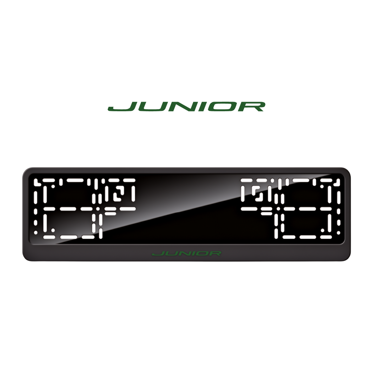 Cadres de plaque d'immatriculation Junior - Vert - CLASSIC