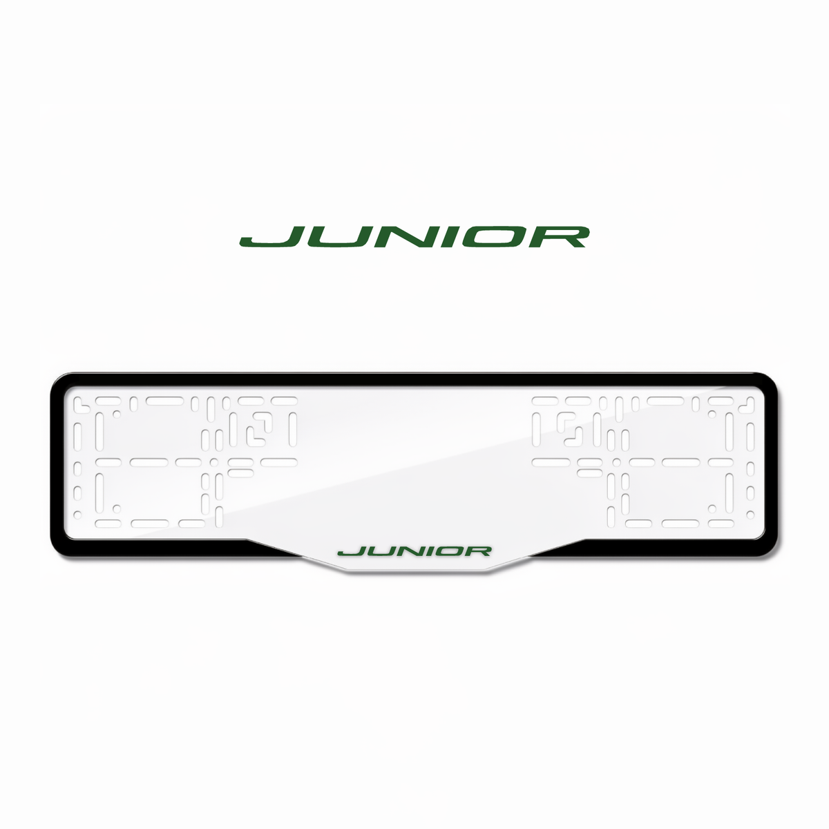 Cadres de plaque d'immatriculation Junior - Vert - GLASS