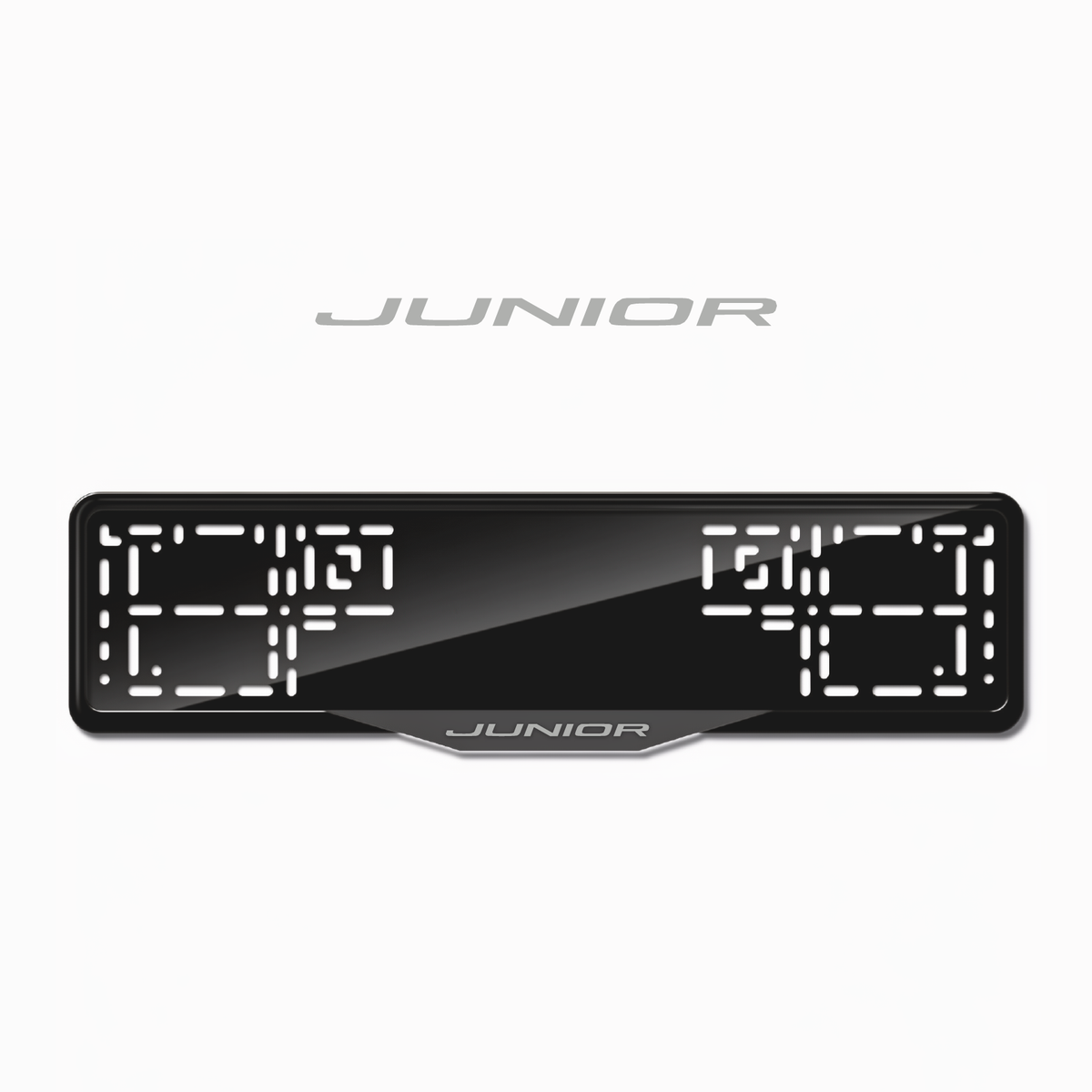 Cadres de plaque d'immatriculation Junior - Gris - SATIN