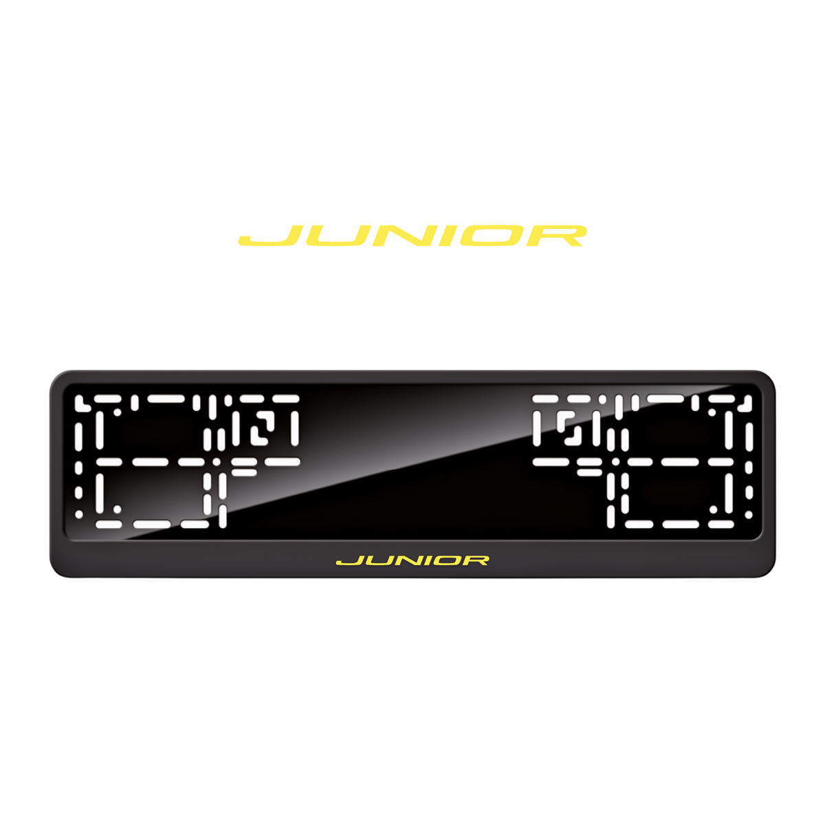 Cadres de plaque d'immatriculation Junior - Jaune - CLASSIC