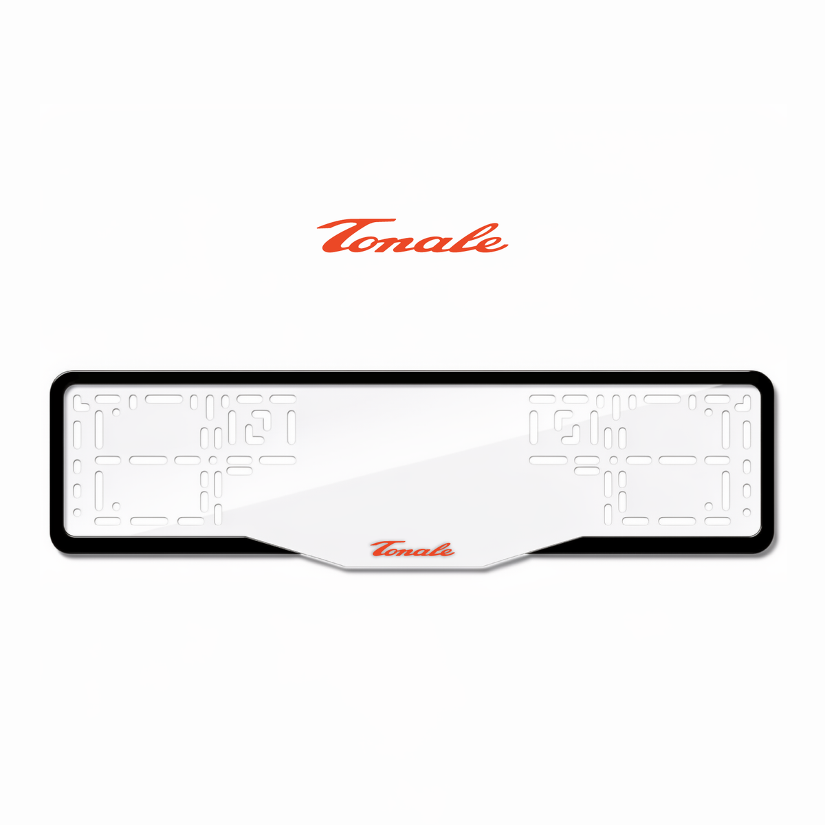 Cadres de plaque d'immatriculation Tonale - Rouge - GLASS