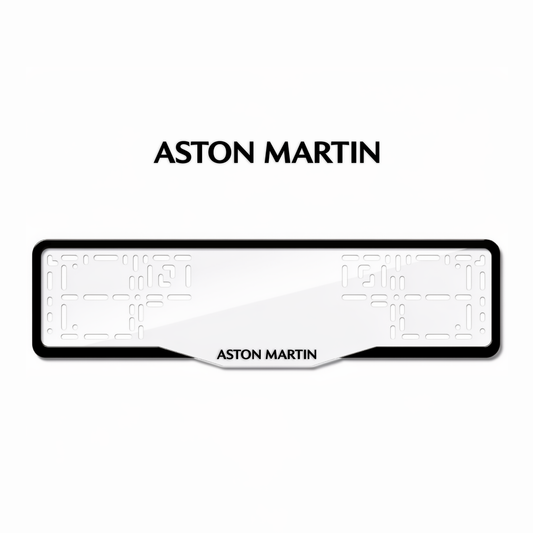 Cadres de plaque d'immatriculation Aston Martin - Noir - GLASS
