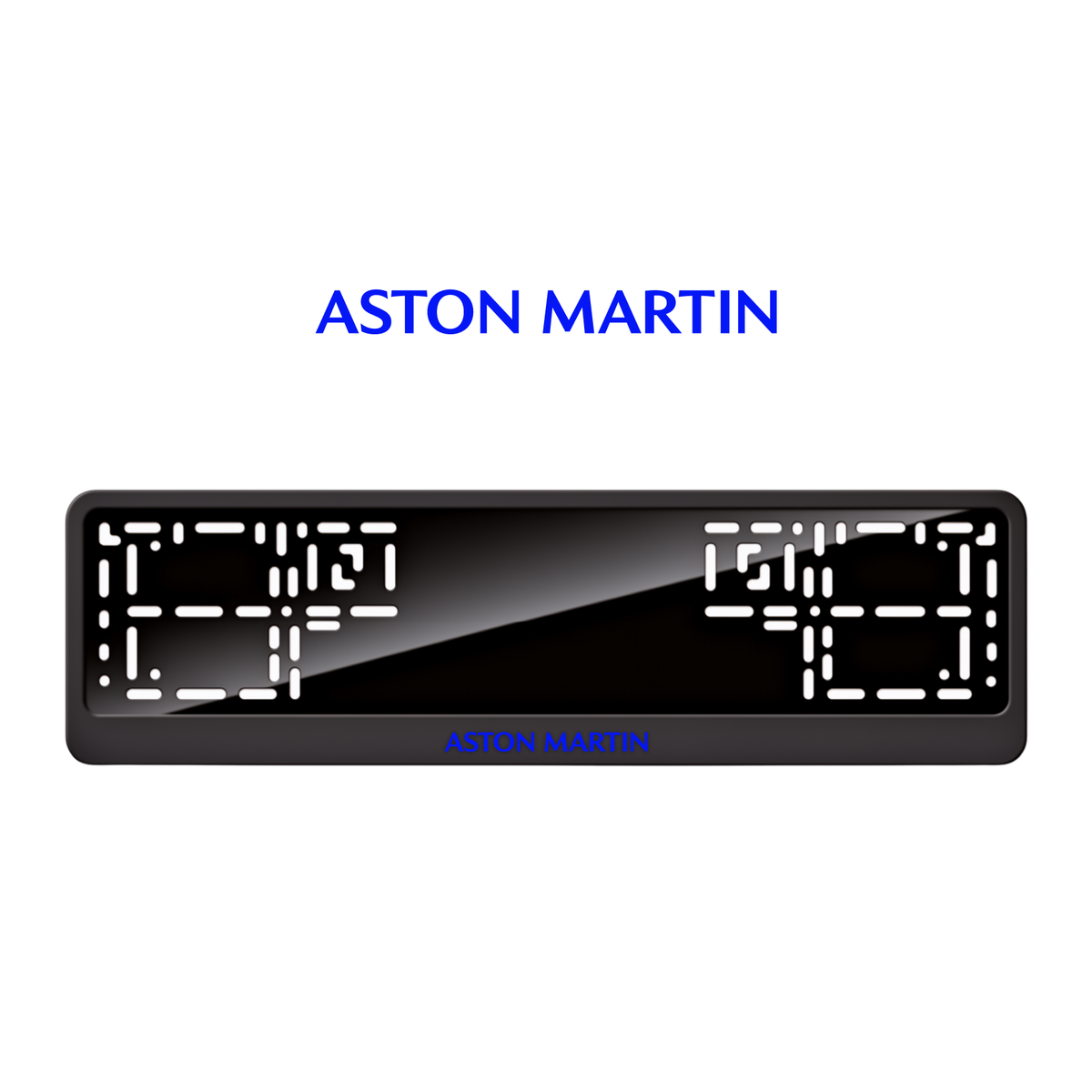 Cadres de plaque d'immatriculation Aston Martin - Bleu - CLASSIC
