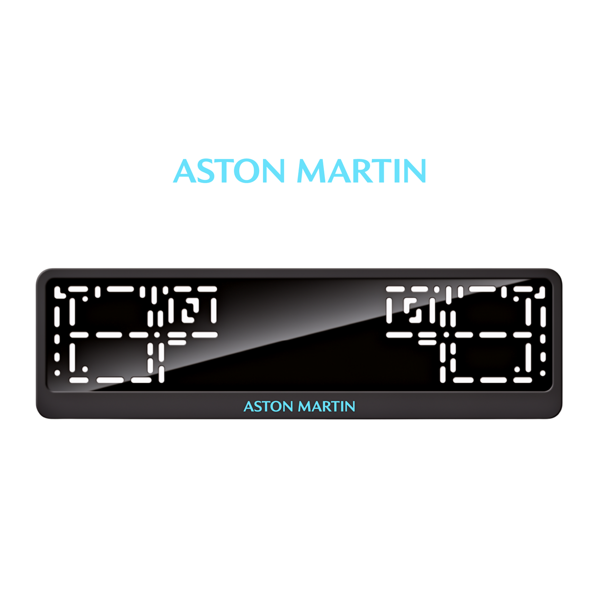Cadres de plaque d'immatriculation Aston Martin - Bleu Tiffany - CLASSIC