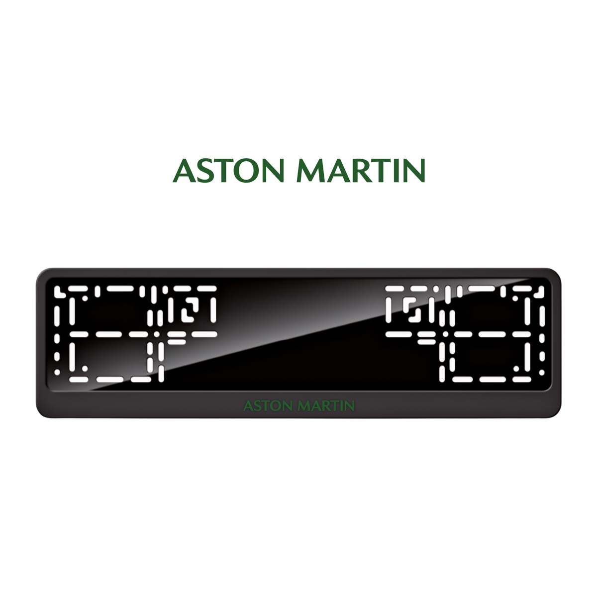 Cadres de plaque d'immatriculation Aston Martin - Vert - CLASSIC