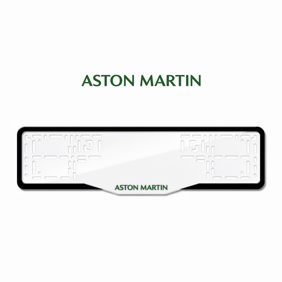 Cadres de plaque d'immatriculation Aston Martin - Vert - GLASS